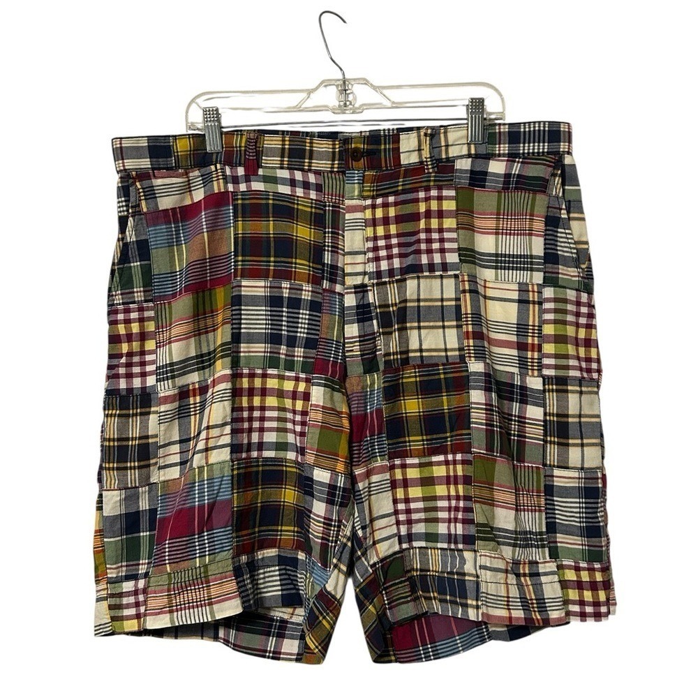 Men's Ralph Lauren Polo Madras Plaid Patchwork Prospect Shorts size 40 waist